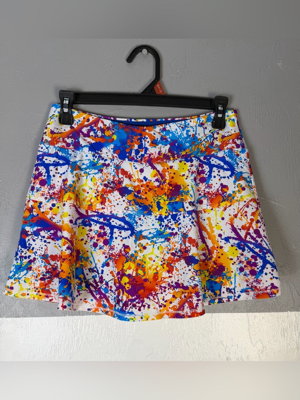 Queen of the Court Paint-Splash Skirt in Royal Blue Accent - Picture 5 of 8